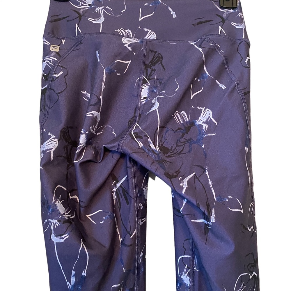 Fabletics High Waisted Purple Designed Leggings - image 4